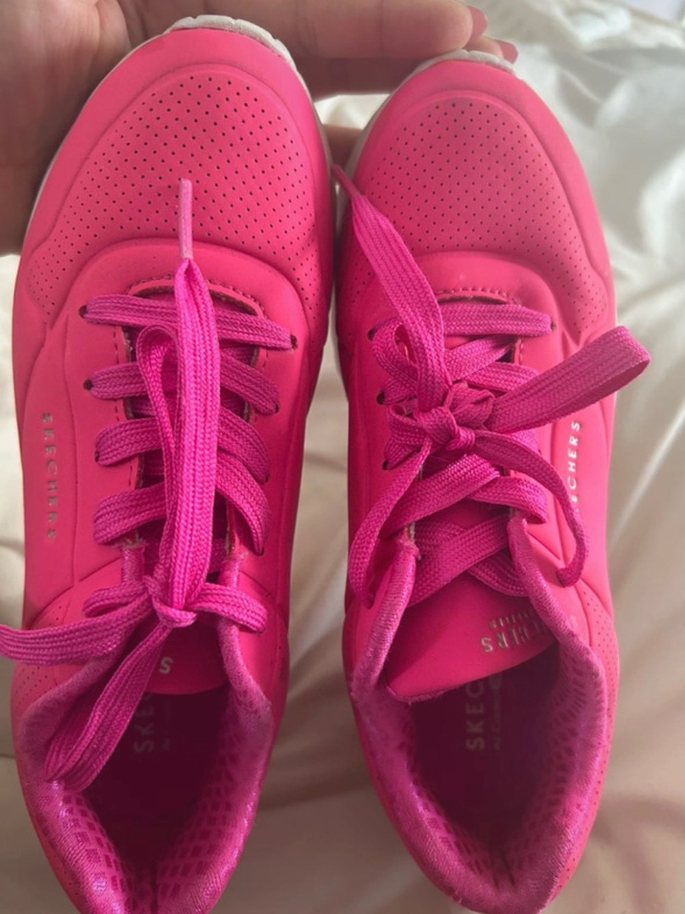 Skechers Women's Bright Pink Athletic Sneakers